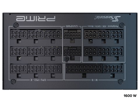 Seasonic ATX3-PRIME-PX-1600 moduł zasilaczy 1600 W 20+4 pin ATX ATX Czarny