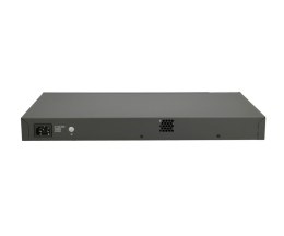 FiberHome S4820-28T-X-PE-AC łącza sieciowe Zarządzany L2/L3 Gigabit Ethernet (10/100/1000) Obsługa PoE 1U Czarny, Szary