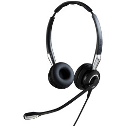 Jabra Biz 2400 II QD Duo NC Zestaw słuchawkowy Przewodowa Opaska na głowę Biuro/centrum telefoniczne Czarny, Srebrny