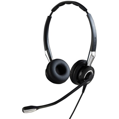 Jabra Biz 2400 II QD Duo NC Zestaw słuchawkowy Przewodowa Opaska na głowę Biuro/centrum telefoniczne Czarny, Srebrny