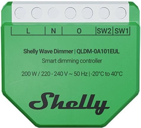 Shelly Wave Dimmer EU LR Inteligentny kontroler ściemniania zielony