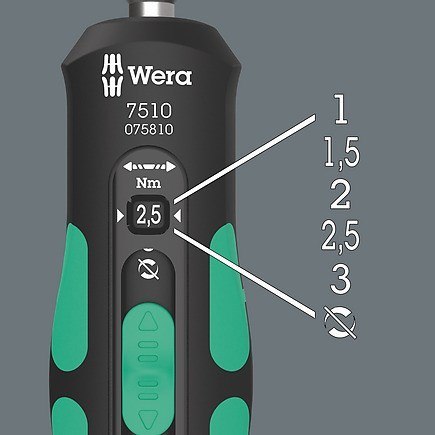 Wkrętak dynamometryczny SAFE-TORQUE SPEED 7510,1-3 Nm, 1/4''