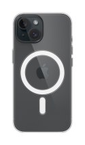 Apple - Obudowa tylna do telefonu komórkowego - Kompatybilna z MagSafe - Poliwęglan - Przezroczysta - do iPhone 15 (MXRK3ZM/A)