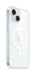 Apple - Obudowa tylna do telefonu komórkowego - Kompatybilna z MagSafe - Poliwęglan - Przezroczysta - do iPhone 15 (MXRK3ZM/A)