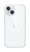 Apple - Obudowa tylna do telefonu komórkowego - Kompatybilna z MagSafe - Poliwęglan - Przezroczysta - do iPhone 15 (MXRK3ZM/A)