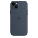 Apple Original iPhone 14 Plus Silikon Case mit MagSafe Sturmblau