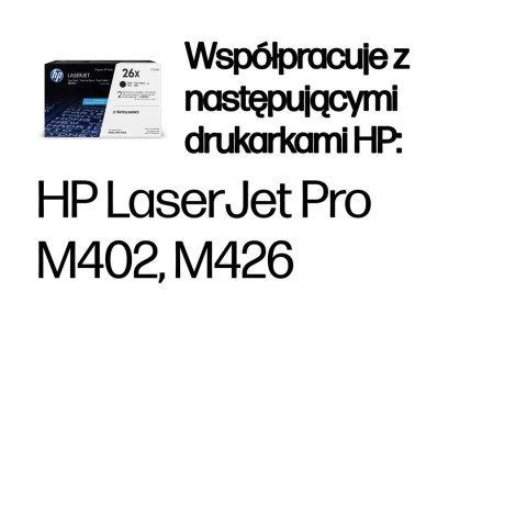 HP 26X - zestaw 2 czarnych, oryginalnych wkładów z tonerem XL