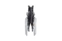 Stalowy wózek inwalidzki RF-1 Cruiser Czarny 48cm