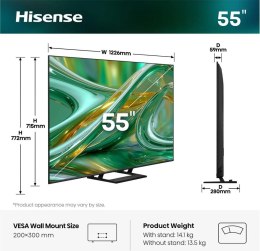 Telewizor Hisense 55E89S QLED 43
