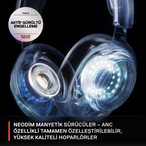 Steelseries 61525 słuchawki/zestaw słuchawkowy Przewodowa Opaska na głowę Gaming USB Type-C Biały