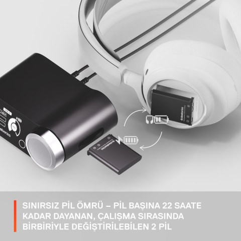 Steelseries 61525 słuchawki/zestaw słuchawkowy Przewodowa Opaska na głowę Gaming USB Type-C Biały