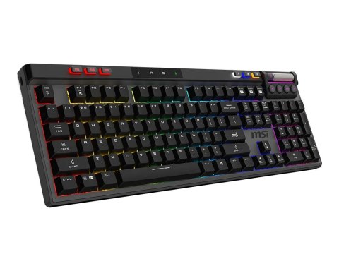 MSI STRIKE PRO WIRELESS klawiatura Gaming USB + Bluetooth QWERTY US English Czarny