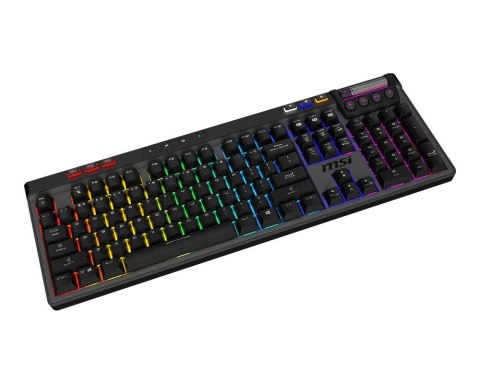 MSI STRIKE PRO WIRELESS klawiatura Gaming USB + Bluetooth QWERTY US English Czarny