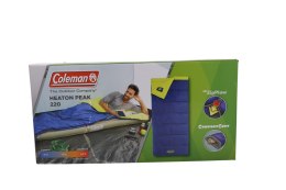 Coleman Heaton Peak 220 Dorosły Śpiwór prostokątny Bawełna, Poliester Niebieski, Żółty