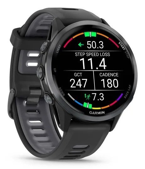 Garmin Forerunner 970 3,56 cm (1.4") AMOLED Cyfrowy 454 x 454 px Ekran dotykowy Czarny, Żółty Wi-Fi GPS