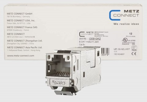 METZ CONNECT 130910KZ wtyczka RJ45 Srebrny