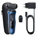 Braun Series 6 61-B1000s Golarka foliowa Czarny, Niebieski