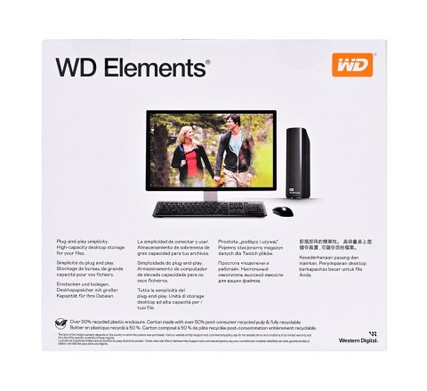 Dysk zewnętrzny HDD WD Elements Desktop 8TB 3.5 Black