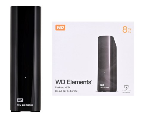 Dysk zewnętrzny HDD WD Elements Desktop 8TB 3.5 Black