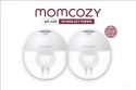 MOMCOZY M5 - noszony laktator, szary, zestaw podwójny 160 ml