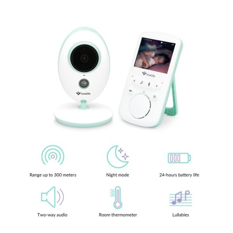 Niania elektroniczna TrueLife NannyCam V24 Pro LCD 2,4" 20fps
