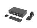 Lanberg Switch PoE+ Rack 10"/19" RSFE-8P-2GE-120
