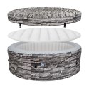 AVENLI NICE SPA OGRODOWE, BASEN POMPOWANY, HYDROMASAŻ 204X70 SILVER 6 OSOBOWE CEGŁA