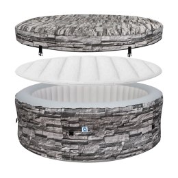 AVENLI NICE SPA OGRODOWE, BASEN POMPOWANY, HYDROMASAŻ 204X70 SILVER 6 OSOBOWE CEGŁA