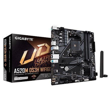 GIGABYTE A520M DS3H WIFI6E AMD A520 Socket AM4 micro ATX