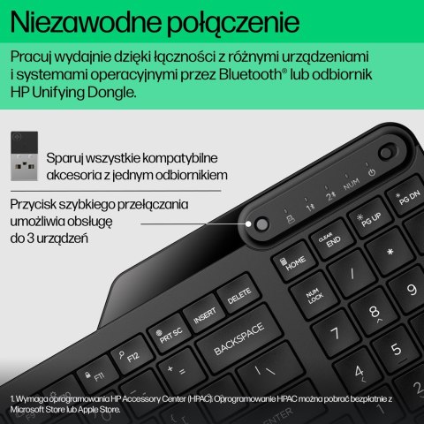 HP Klawiatura bezprzewodowa 475 z dwoma trybami