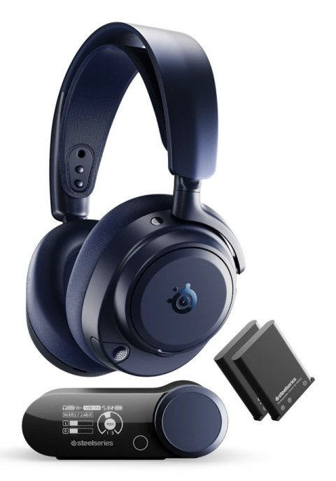 Steelseries Arctis NOVA PRO OMNI M.BLUE Słuchawki Przewodowy i Bezprzewodowy Opaska na głowę Gaming Granatowy (marynarski)