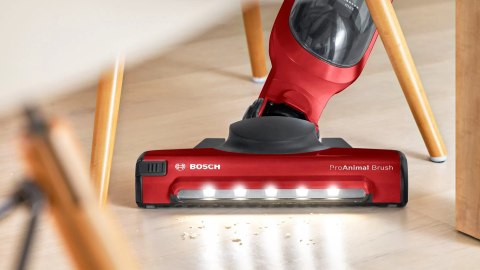 Bosch Serie 4 BBH3ZOO28 okurzacz na kiju/szczotka elektryczna Pionowy odkurzacz Bateria Suchy Bez worka 0,4 l Czerwony 2,15 Ah