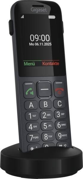 Gigaset Comfort 600 SIM 6,1 cm (2.4") 118 g Czarny, Szary