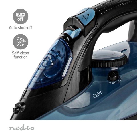 Nedis IRON2000 żelazko Żelazko suche Płyta ceramiczna 2600 W Niebieski