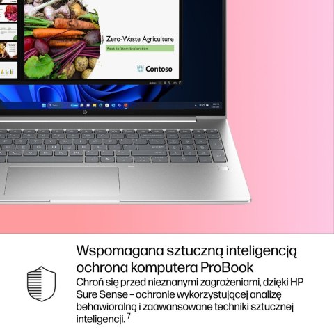 HP ProBook 4 G1i AI Intel Core Ultra 5 225U Laptop 40,6 cm (16") WUXGA 16 GB DDR5-SDRAM 512 GB SSD Wi-Fi 6E (802.11ax) Windows 1