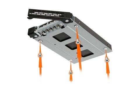 Icy Dock MB992TRAY-B panel drive bay Czarny, Srebrny