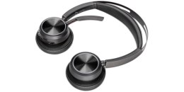 Zestaw słuchawkowy POLY Voyager Focus 2 USB-C-C z przejściówką USB-C/A i podst. ładującą