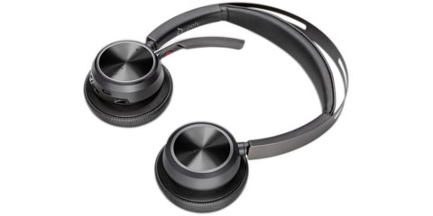 Zestaw słuchawkowy POLY Voyager Focus 2 USB-C-C z przejściówką USB-C/A i podst. ładującą