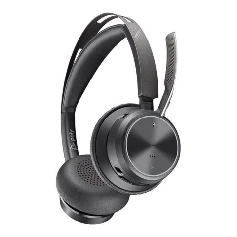 Zestaw słuchawkowy POLY Voyager Focus 2 USB-C-C z przejściówką USB-C/A i podst. ładującą
