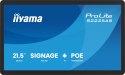 Iiyama ProLite S2225AS-B1P Płaski panel Digital Signage 54,6 cm (21.5") LCD Wi-Fi 500 cd/m2 Full HD Czarny Procesor wbudowany An