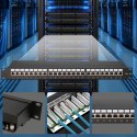 Extralink CAT6A STP | Patchpanel | 24 porty