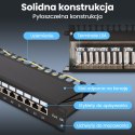 Extralink CAT6A STP | Patchpanel | 24 porty