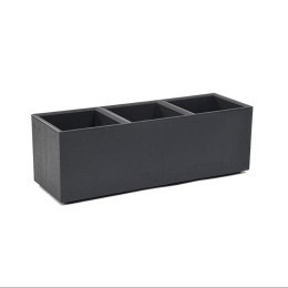 FLOWERPOT PLASTIC KARO 90X30X30CM ANTRA