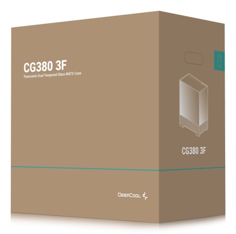 DeepCool CG380 3F Midi Tower Czarny