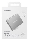 Dysk zewnętrzny SSD Samsung T7 Resurrected 2TB Srebrny