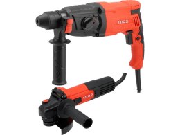 YATO MŁOTOWIERTARKA SDS+ 900W 3,2J / SZLIFIERKA KĄTOWA 125mm 750W