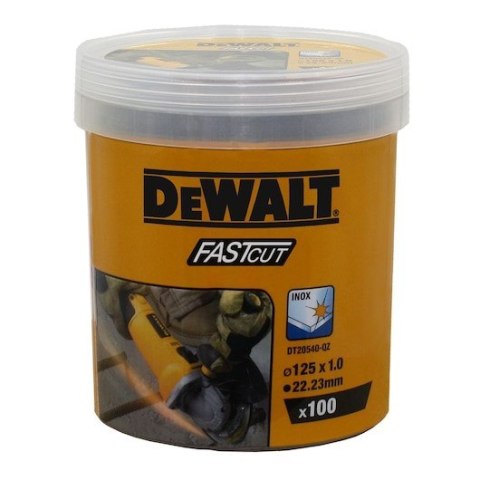 TARCZA METAL 125x1,0mm INOX /100szt DT2054 .DEWALT