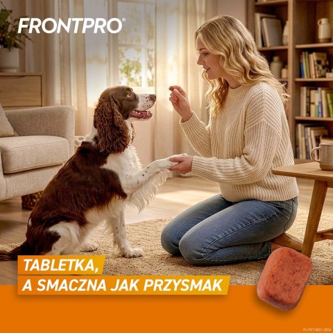 FRONTPRO Tabletki na pchły i kleszcze dla psa (>10-25 kg) - 3x 68mg