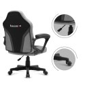 Fotel gamingowy dla dziecka Huzaro HZ-Ranger 1.0 Grey Mesh, szaro-czarny