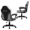 Fotel gamingowy dla dziecka Huzaro HZ-Ranger 1.0 Grey Mesh, szaro-czarny